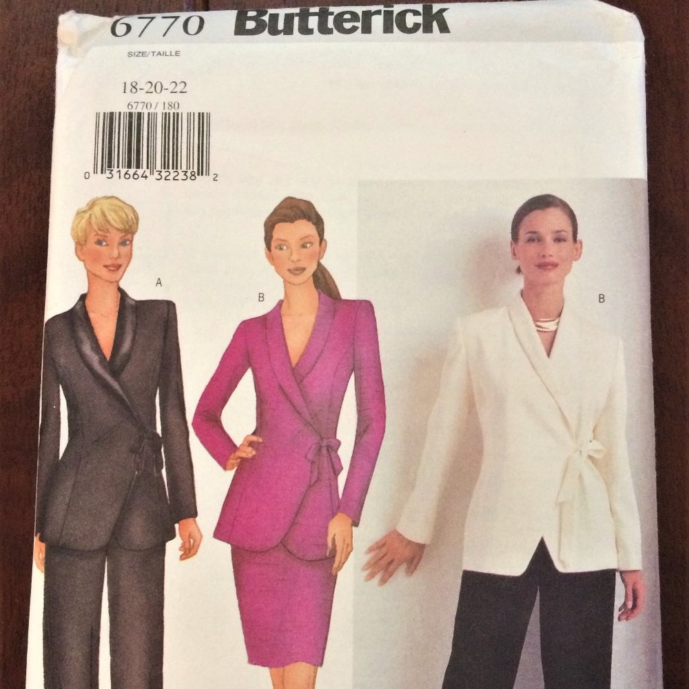 Uncut  Butterick pattern #6770 size (18-20-22)